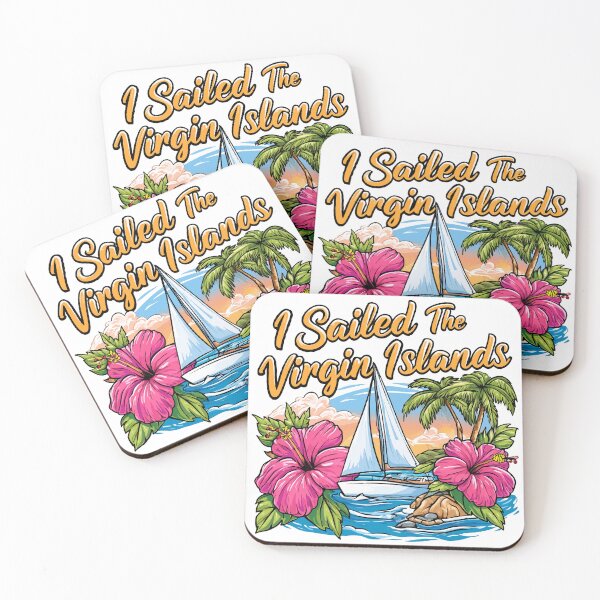 Item preview, I Sailed The Virgin Islands Hibiscus and Yacht designed and sold by RichardRags.