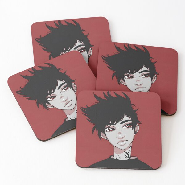 Item preview, Dark Emo Boy With Wild Black Hair designed and sold by Matthew839.