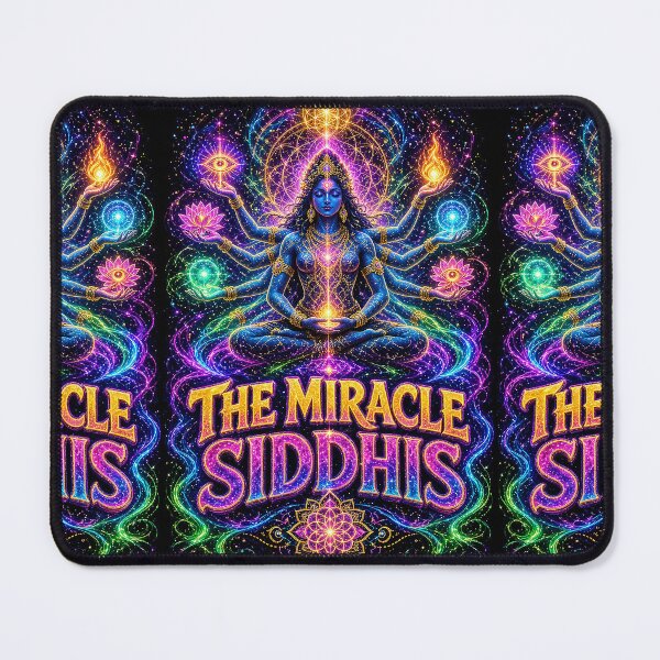Item preview, The Miracle Siddhis – Neon Yogic Powers Mystical Spiritual Art designed and sold by The Crazy Monkey Design Studio.