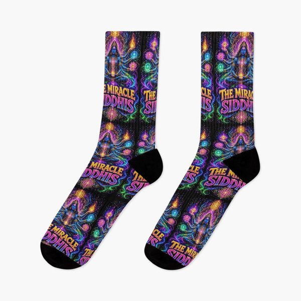 Item preview, The Miracle Siddhis – Neon Yogic Powers Mystical Spiritual Art designed and sold by The Crazy Monkey Design Studio.