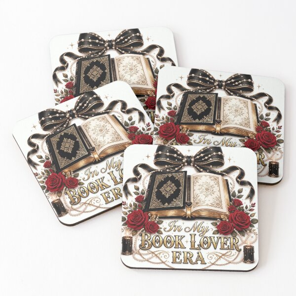 Item preview, In My Book Lover Era Black Bow Red Roses Luxury Old Money Bookish designed and sold by ChotipahArt.