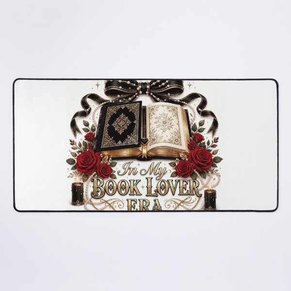Item preview, In My Book Lover Era Black Bow Red Roses Luxury Old Money Bookish designed and sold by ChotipahArt.