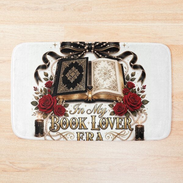 Item preview, In My Book Lover Era Black Bow Red Roses Luxury Old Money Bookish designed and sold by ChotipahArt.