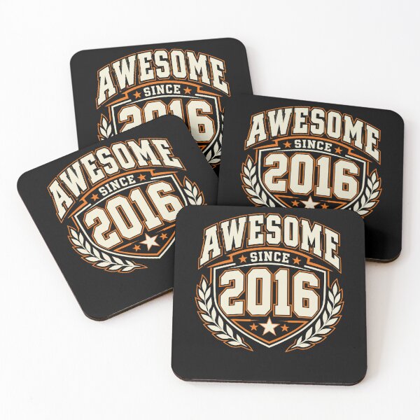 Item preview, Awesome Since 2016 Birthday Born Year Anniversary designed and sold by FolkGraphics.
