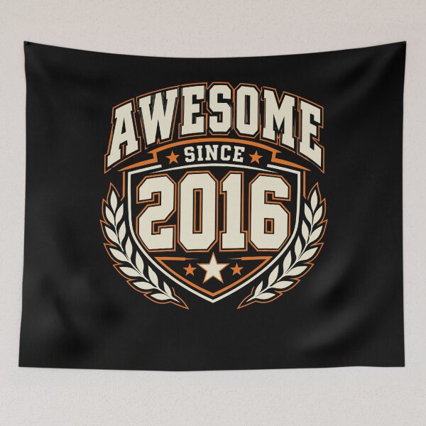 Item preview, Awesome Since 2016 Birthday Born Year Anniversary designed and sold by FolkGraphics.