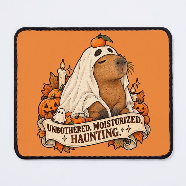 Item preview, Unbothered Moisturized Haunting Capybara Ghost designed and sold by Furflix.
