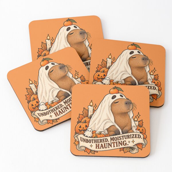 Item preview, Unbothered Moisturized Haunting Capybara Ghost designed and sold by Furflix.