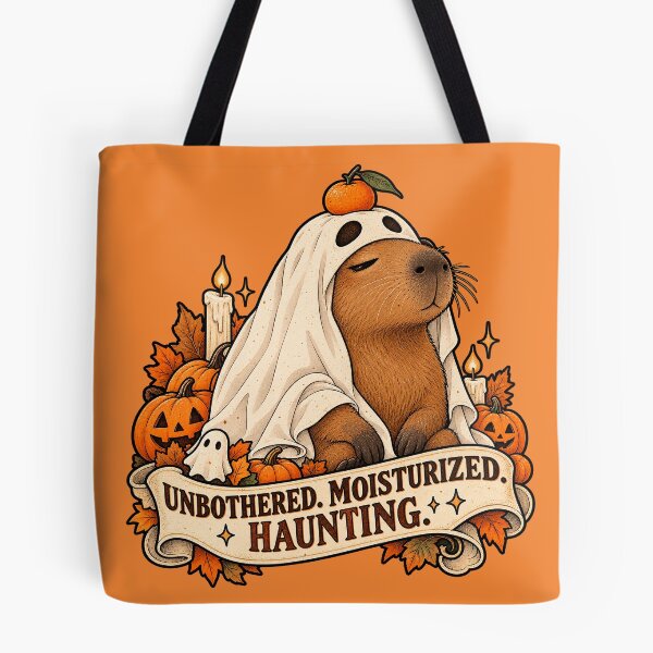 Item preview, Unbothered Moisturized Haunting Capybara Ghost designed and sold by Furflix.