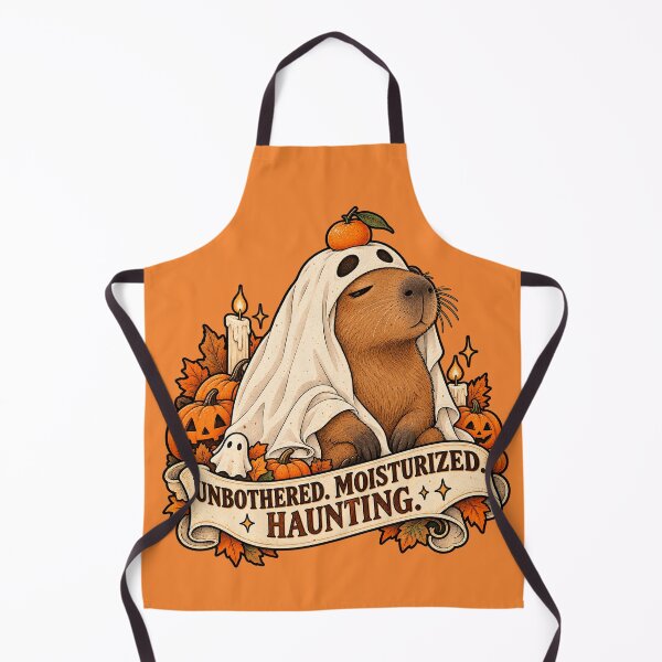 Item preview, Unbothered Moisturized Haunting Capybara Ghost designed and sold by Furflix.
