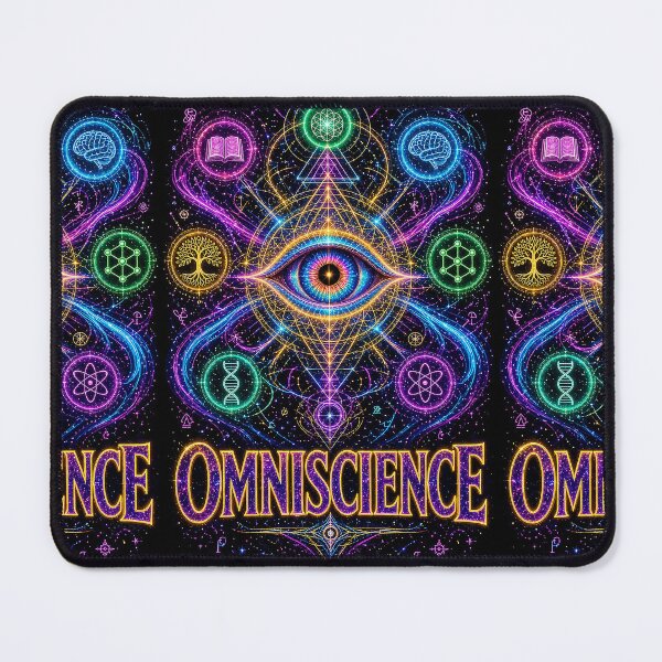Item preview, Omniscience – Neon All-Seeing Eye Cosmic Knowledge Art designed and sold by The Crazy Monkey Design Studio.