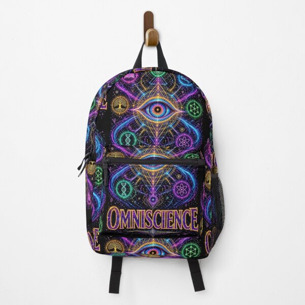 Item preview, Omniscience – Neon All-Seeing Eye Cosmic Knowledge Art designed and sold by The Crazy Monkey Design Studio.