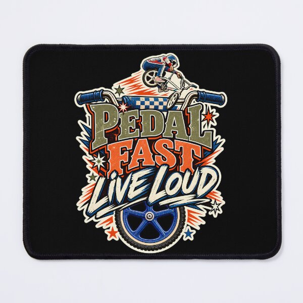 Item preview, Pedal Fast Live Loud BMX Sticker Shirt designed and sold by Tong4130.