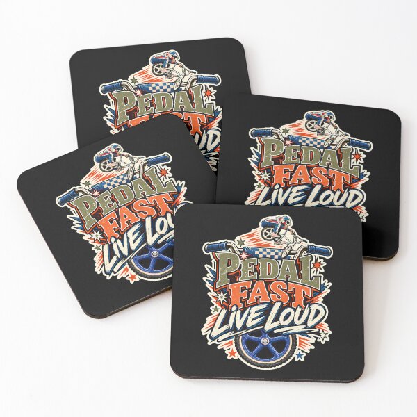 Item preview, Pedal Fast Live Loud BMX Sticker Shirt designed and sold by Tong4130.