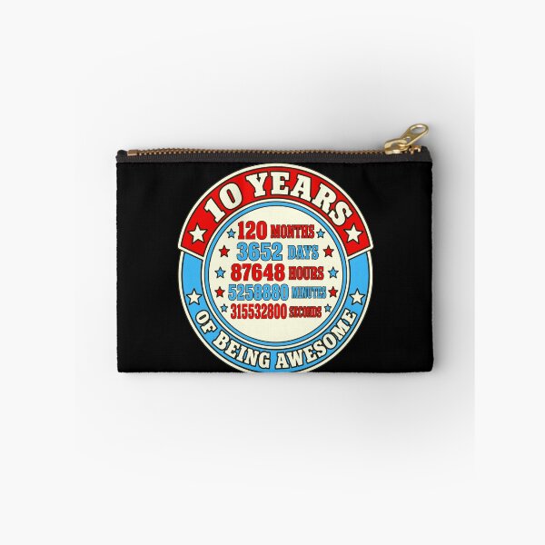 Item preview, 10 Years Of Being Awesome Tenth Birthday Anniversary Milestone designed and sold by FolkGraphics.