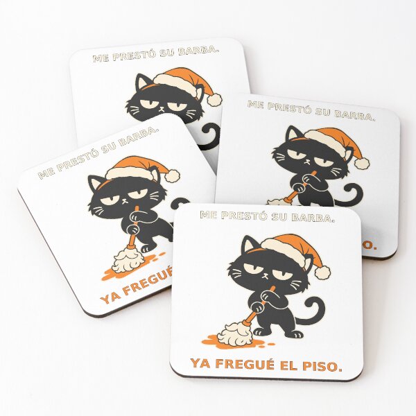 Item preview, Cat uses Christmas beard as a mop without explanation designed and sold by Honu2025.