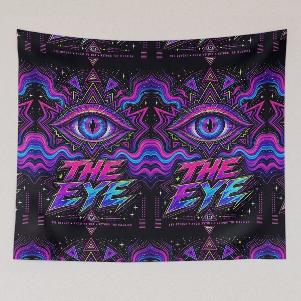 Item preview, The Eye Funky Psychedelic All-Seeing Eye Graphic Design designed and sold by The Crazy Monkey Design Studio.
