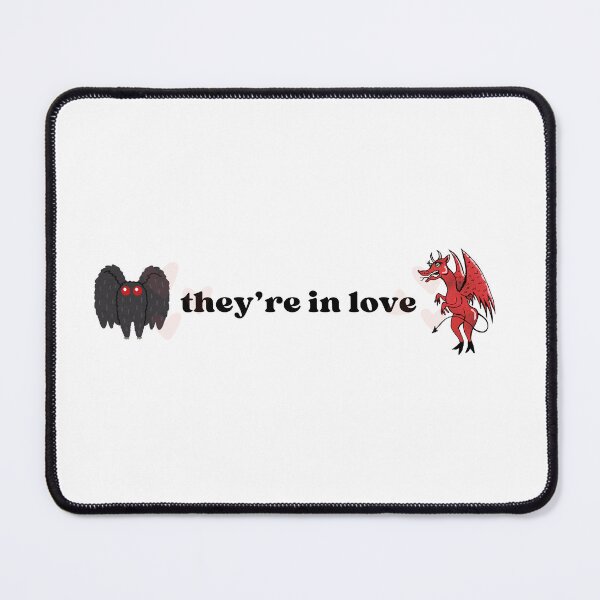 Item preview, Mothman Jersey Devil They're In Love Funny Cryptid Bumper Sticker designed and sold by ellsie444.