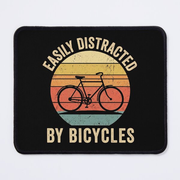 Item preview, Easily Distracted By Bicycles Cyclist Hobby Rider designed and sold by designstoriesMK.