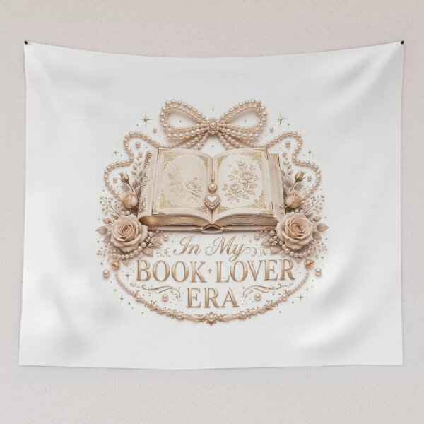 Item preview, In My Book Lover Era Beige Pearl Bow Roses Old Money Coquette designed and sold by ChotipahArt.