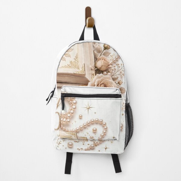 Item preview, In My Book Lover Era Beige Pearl Bow Roses Old Money Coquette designed and sold by ChotipahArt.