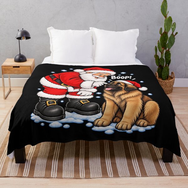 Item preview, Funny Leonberger Dog Santa Boop Merry Chirstmas Mom Dad designed and sold by rafaeltto.