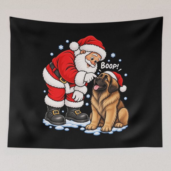 Item preview, Funny Leonberger Dog Santa Boop Merry Chirstmas Mom Dad designed and sold by rafaeltto.