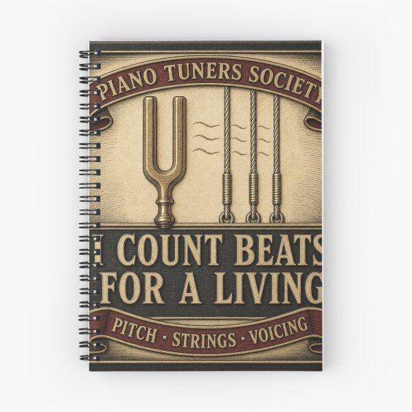 Item preview, I Count Beats For A Living Piano Tuner Emblem designed and sold by BoosterShop.