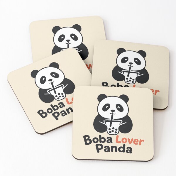 Item preview, Boba Lover Panda – Cute Bubble Tea Panda Design designed and sold by ManggaeJM.