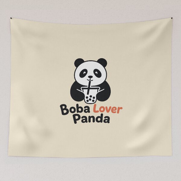 Item preview, Boba Lover Panda – Cute Bubble Tea Panda Design designed and sold by ManggaeJM.