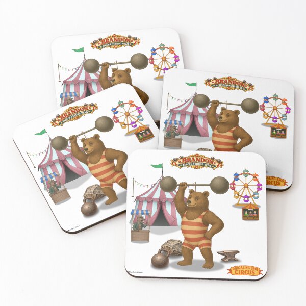 Item preview, Brandon Strong Bear: Vintage Circus Animal Parody designed and sold by MissTerryWoman.