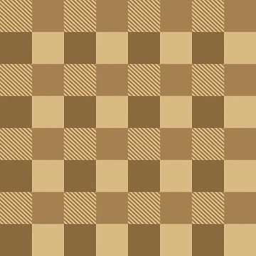 Artwork thumbnail, Rustic Brown Buffalo Check Pattern by DILMIK.
