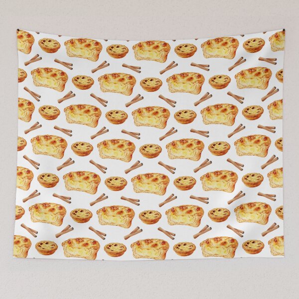 Item preview, Portuguese Custard Tart Watercolor Pattern designed and sold by DILMIK..