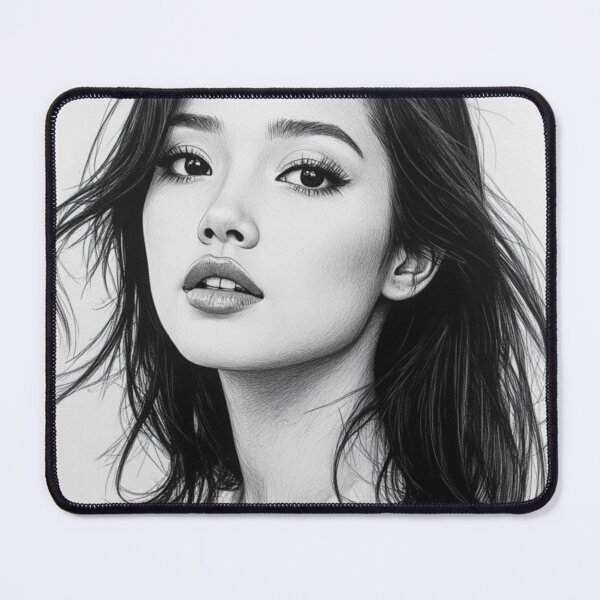 Item preview, Timeless Elegance - Modern Monochrome Beauty Portrait designed and sold by nhk999.