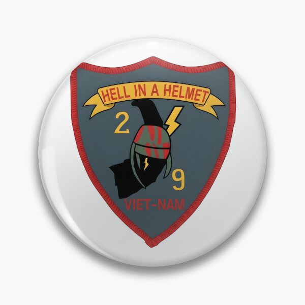 Item preview, 2/9 Marines "Hell in a Helmet" Vietnam Patch    designed and sold by CharlieDesings.