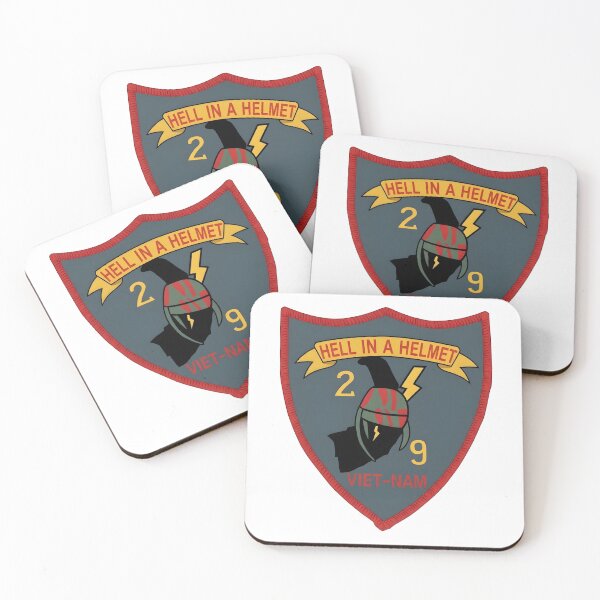 Item preview, 2/9 Marines "Hell in a Helmet" Vietnam Patch    designed and sold by CharlieDesings.