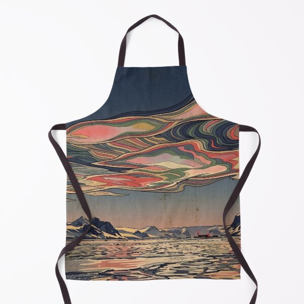 Item preview, Ukiyo-e Nacreous Clouds - Iridescent Ice Sky designed and sold by conohitoAI-ArtGallery.