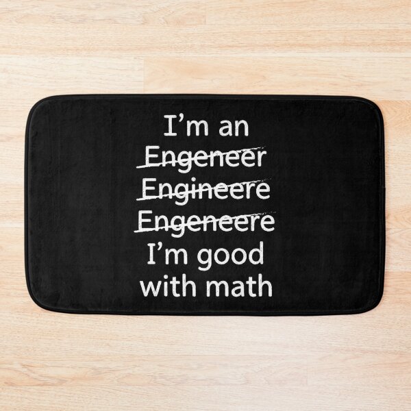 Item preview, I'm Good With Math Funny Engineer Engineering Student Sarcastic Quote designed and sold by YOUNG DREAM STORE.