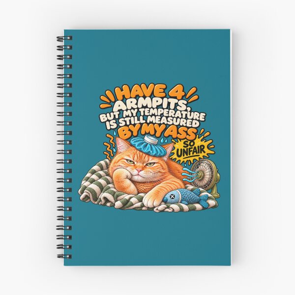 Item preview, I Have 4 Armpits Funny Orange Cat Humor designed and sold by Furflix.