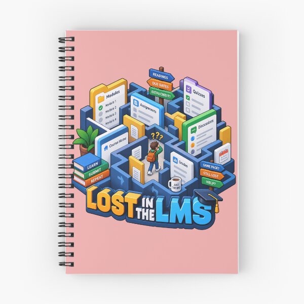 Item preview, Lost in the LMS - Funny Online Learning Course Navigation designed and sold by Ink and Wink.