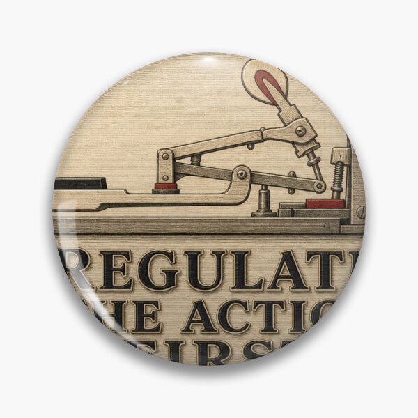 Item preview, Regulate The Action First Piano Action Emblem designed and sold by BoosterShop.