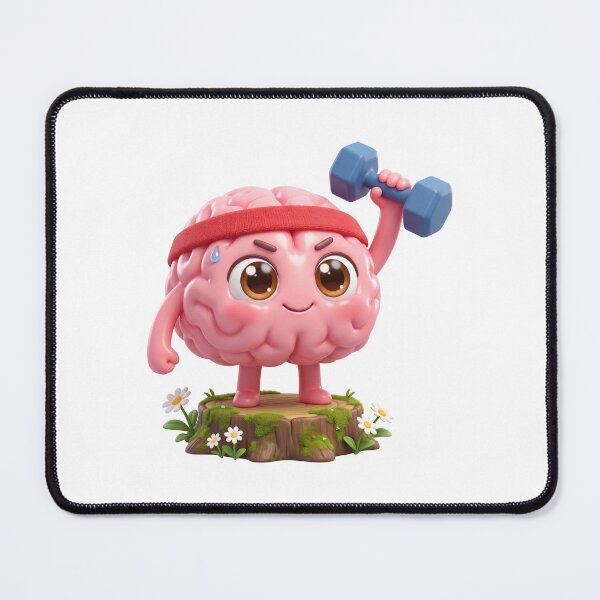 Item preview, Cute Brain Lifting Weights designed and sold by Thanat Pattern Studio.