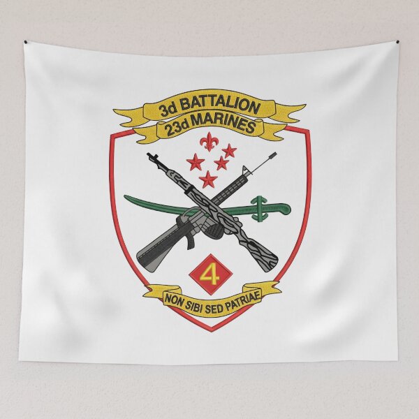 Item preview, 3d Battalion 23d Marines "Non Sibi Sed Patriae" Patch    designed and sold by CharlieDesings.