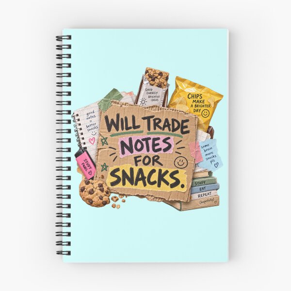 Item preview, Will Trade Notes for Snacks - Funny College Study Humor designed and sold by Ink and Wink.