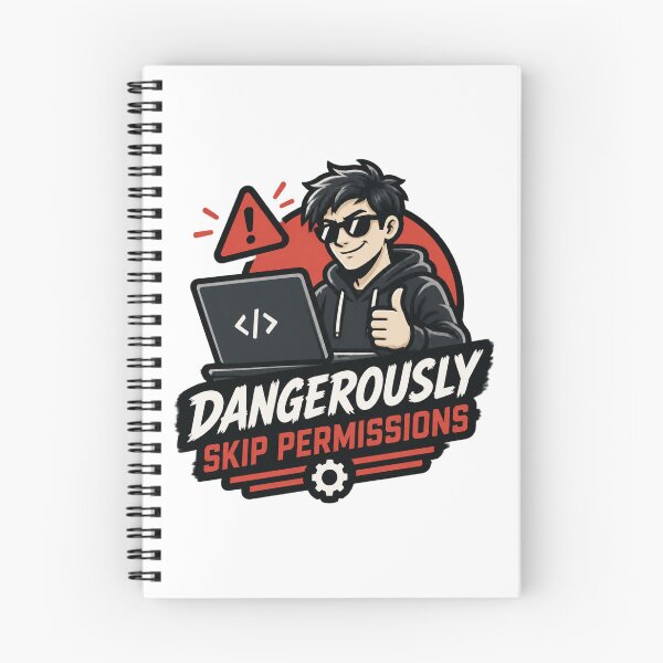 Item preview, Dangerously Skip Permissions Funny Programmer Tech Humor Graphic Design LIMITED EDITION designed and sold by NumandisArt.