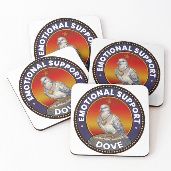 Item preview, Mind Empowerment Emotional Support Dove Badge designed and sold by Mind Empowerment Designs.