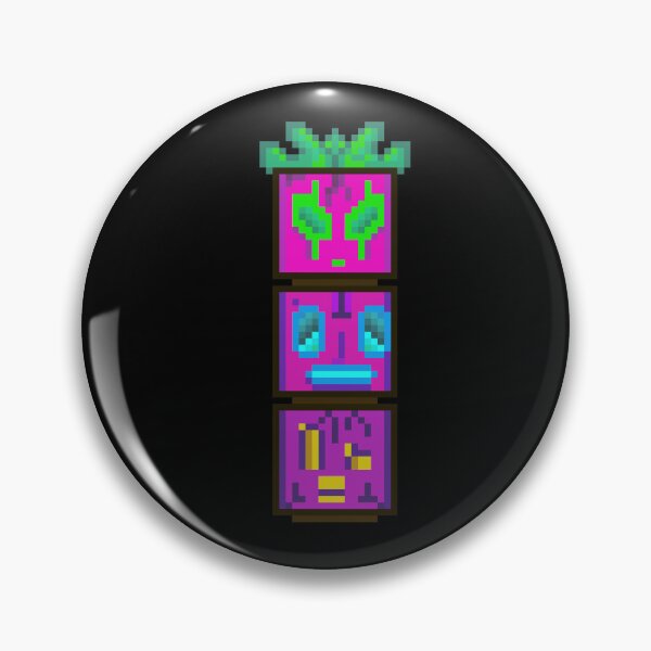 Item preview, Psychedelic Pixel Totem - Neon Tiki Statue RPG Game designed and sold by RetroRlx.