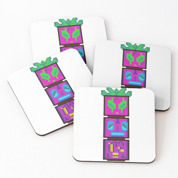 Item preview, Psychedelic Pixel Totem - Neon Tiki Statue RPG Game designed and sold by RetroRlx.
