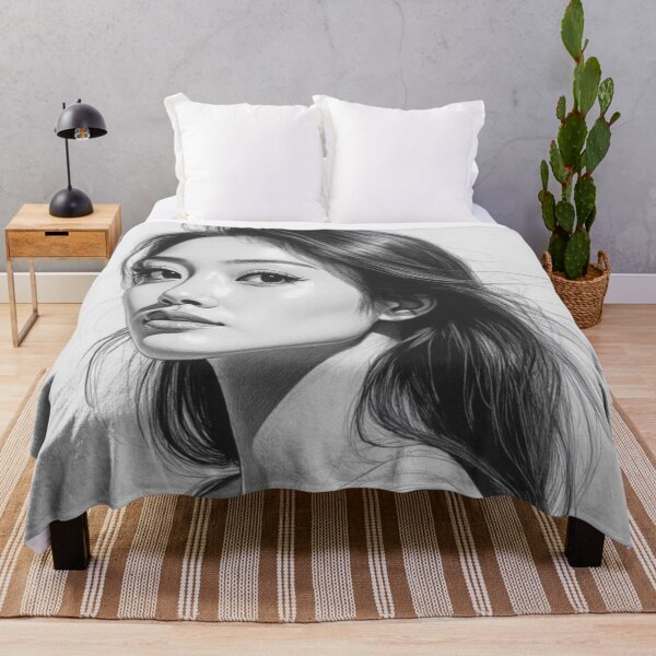 Item preview, Serene Beauty - Contemporary Monochrome Portrait Art designed and sold by nhk999.
