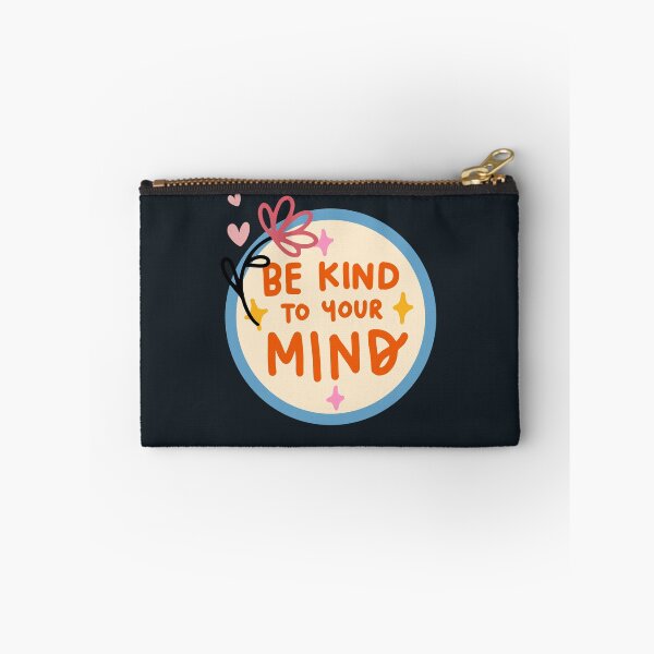 Item preview, Be Kind To Your Mind Retro Floral Circle Emblem designed and sold by rnscreationsin.