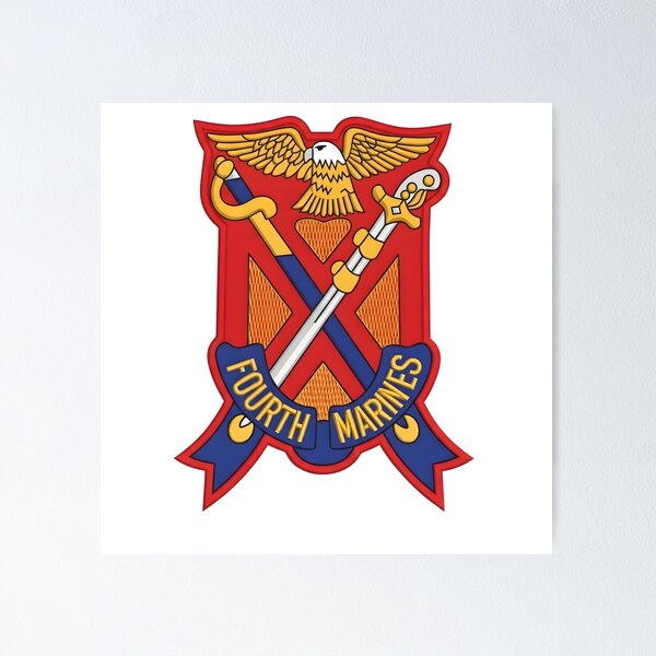 Item preview, 4th Marines Regiment Insignia    designed and sold by CharlieDesings.